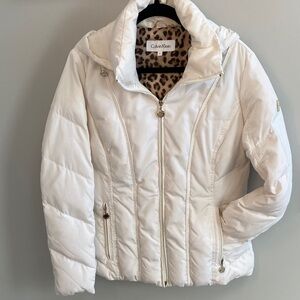 Calvin Klein Women's White Down Jacket